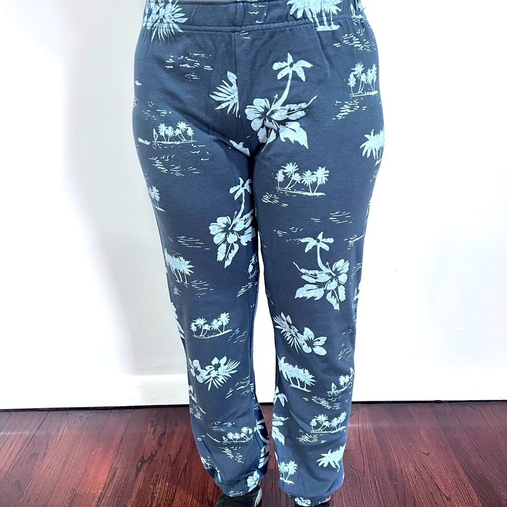 Monrow Hawaiian Elastic Waistband Sweat/Joggers